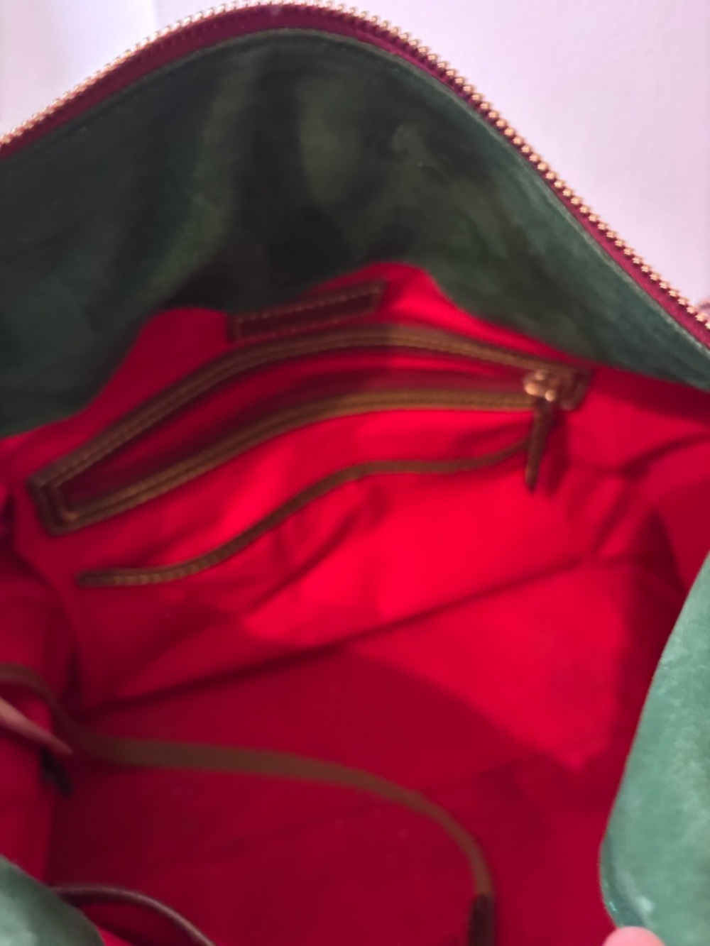 Dooney & Bourke Brown Leather Satchel with Braided Handles - Picture 3 of 10